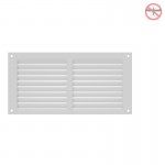 AIR VENTILATION GRILLE COVER WITH INSECTS NET 10x20cm / WHITE 